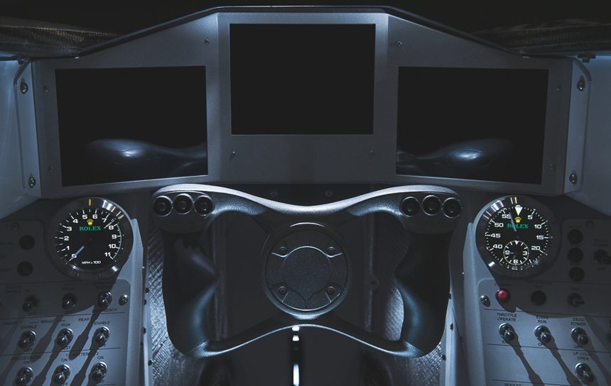 用于Bloodhound SSC 1000 MPH汽車的勞力士計時碼表和車速表:這就是現代勞力士儀表盤儀表的樣子-復刻表