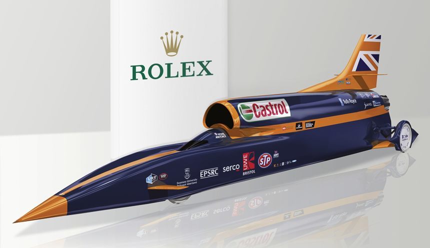 用于Bloodhound SSC 1000 MPH汽車的勞力士計時碼表和車速表:這就是現代勞力士儀表盤儀表的樣子-復刻表