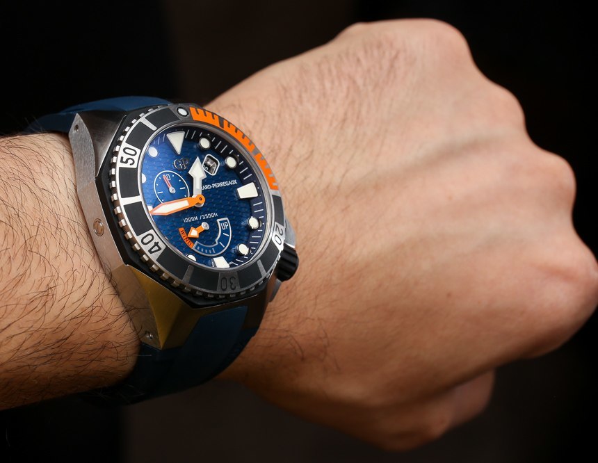 芝柏Sea Hawk藍色腕表上手-復刻表