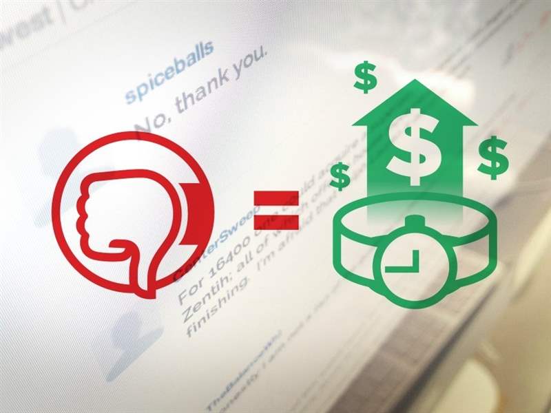 負面評論如何幫助促進手表的銷售-復刻表