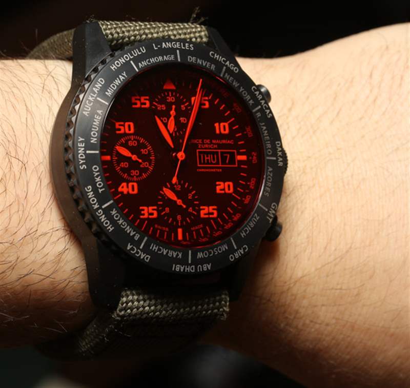 Maurice de Mauriac計時碼表現代旅行計時器腕表評論-復刻表