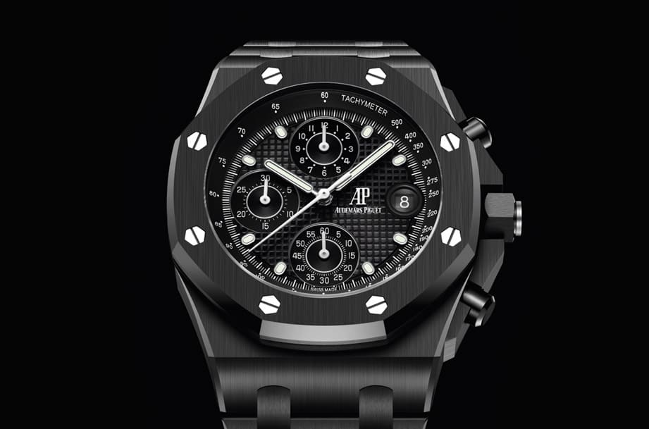 愛彼皇家橡樹離岸型自動(dòng)計(jì)時(shí)碼表“The Beast”首見黑色陶瓷版本-復(fù)刻表