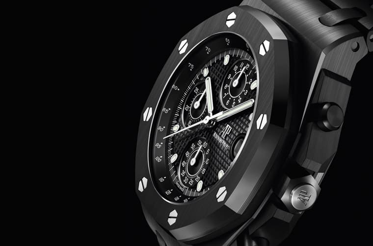 愛彼皇家橡樹離岸型自動(dòng)計(jì)時(shí)碼表“The Beast”首見黑色陶瓷版本-復(fù)刻表