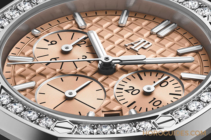 寶石圈與彩色面盤的華麗方程式｜AP皇家橡樹離岸型37毫米自動上鏈計時碼表-復刻表