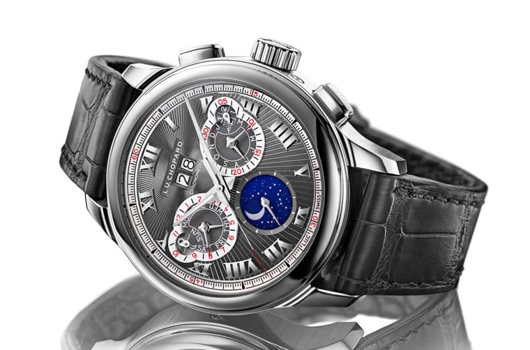 「罕見雙認證高工藝規格」蕭邦L.U.C萬年歷計時碼表-復刻表