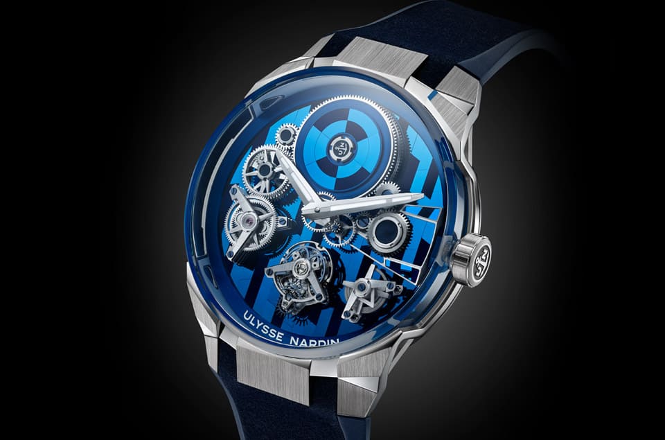 雅典表Blast陀飛輪面盤融入矽質(zhì)細工鑲嵌連表背也都用矽片裝飾-復(fù)刻表