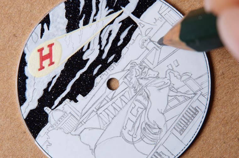 愛(ài)馬仕Slim d'Hermès工藝表把虛構(gòu)超級(jí)英雄微繪在砂金石面盤(pán)上-復(fù)刻表