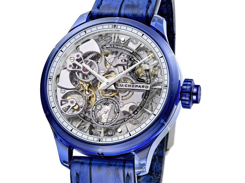 Chopard推出L.U.C Full Strike Blue Sapphire藍(lán)色藍(lán)寶石表殼三問(wèn)腕表-復(fù)刻表