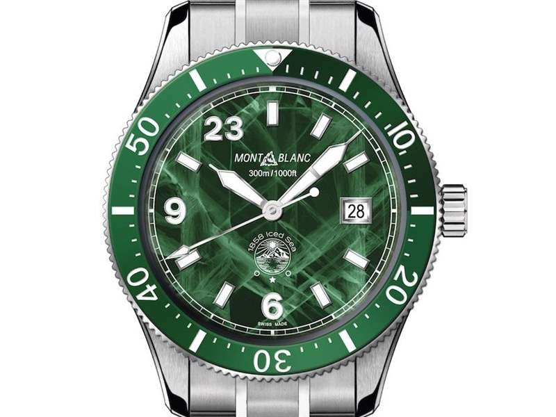 Montblanc推出1858 Iced Sea Limited Edition FWC限量版綠色表盤潛水腕表-復(fù)刻表