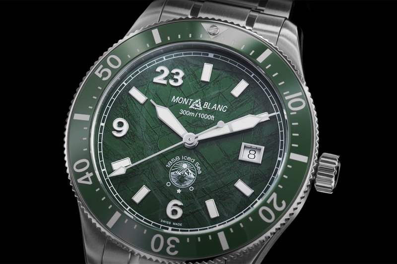 Montblanc推出1858 Iced Sea Limited Edition FWC限量版綠色表盤潛水腕表-復(fù)刻表