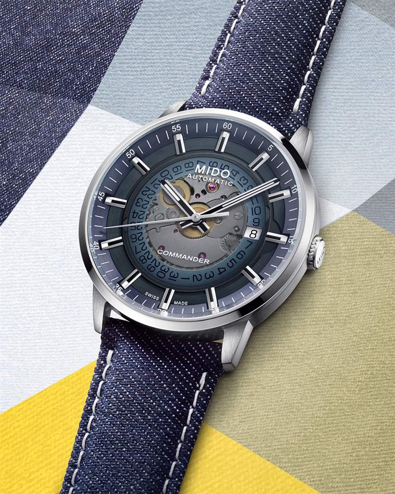 MIDO新款Commander Gradient，漸變藍面更有活力-復刻表