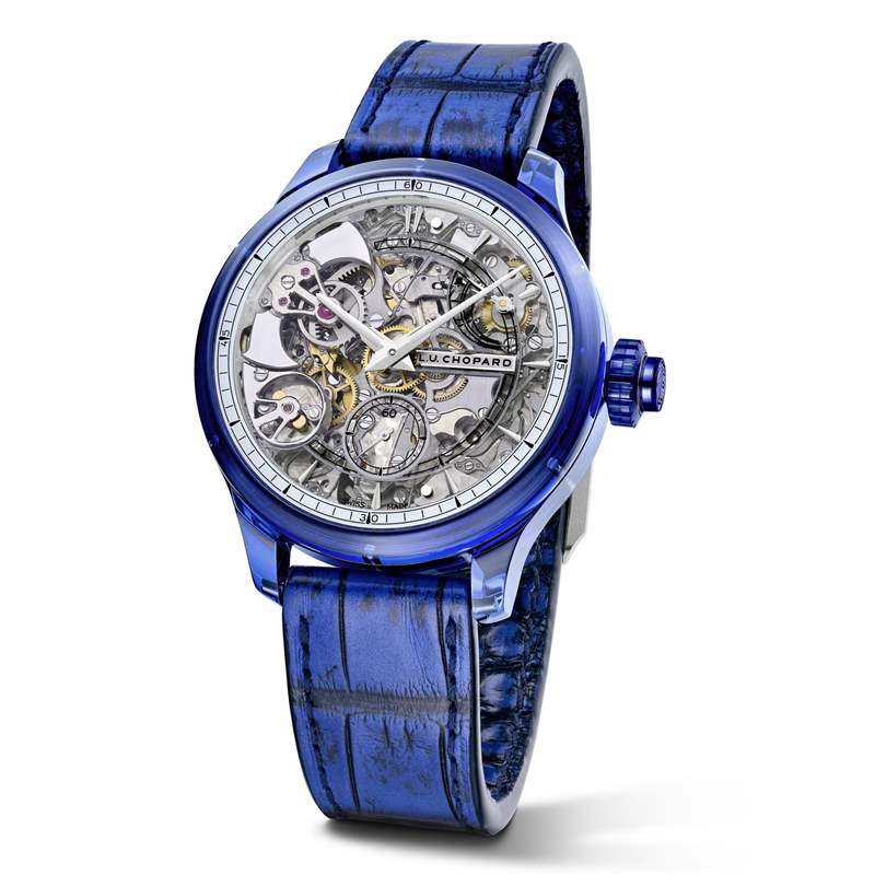 Chopard推出L.U.C Full Strike Blue Sapphire藍(lán)色藍(lán)寶石表殼三問(wèn)腕表-復(fù)刻表