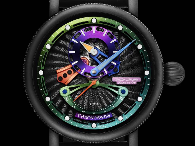 Chronoswiss推出Open Gear ReSec Candy Shop整時器布局腕表：糖果派對-復刻表