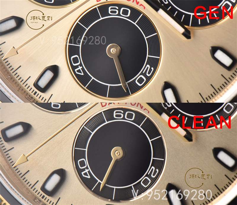 C廠余文樂真假對比,Clean廠勞力士余文樂4130做工對比正品一眼假嗎-復(fù)刻表
