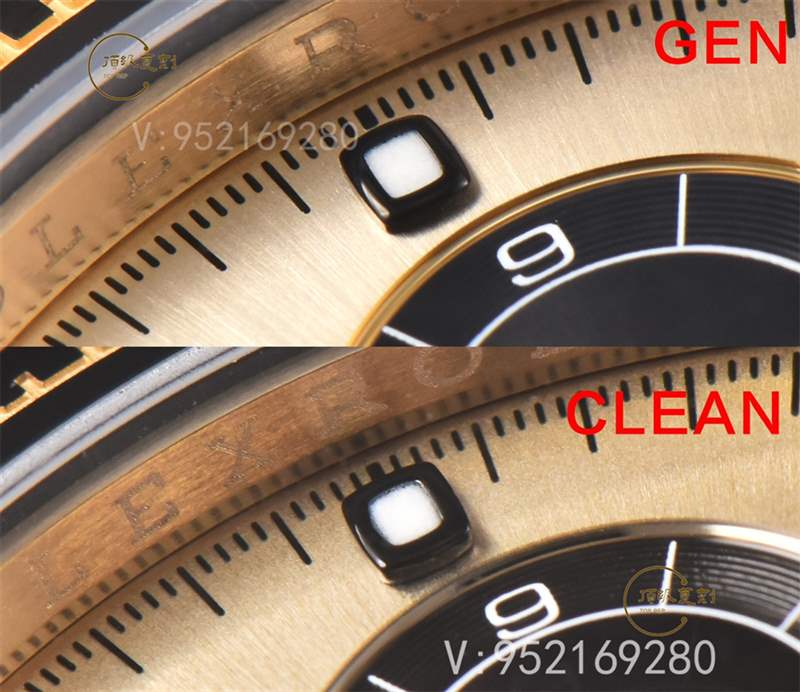C廠余文樂真假對比,Clean廠勞力士余文樂4130做工對比正品一眼假嗎-復(fù)刻表