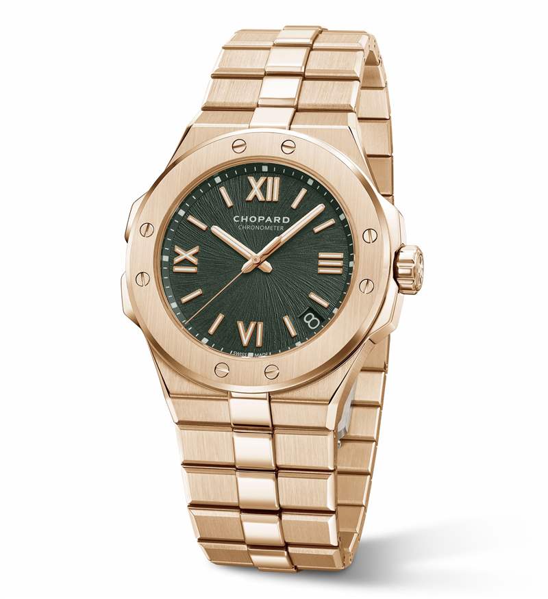 Chopard推出Alpine Eagle系列腕表新作：綠色表盤，33mm女士腕表-復(fù)刻表
