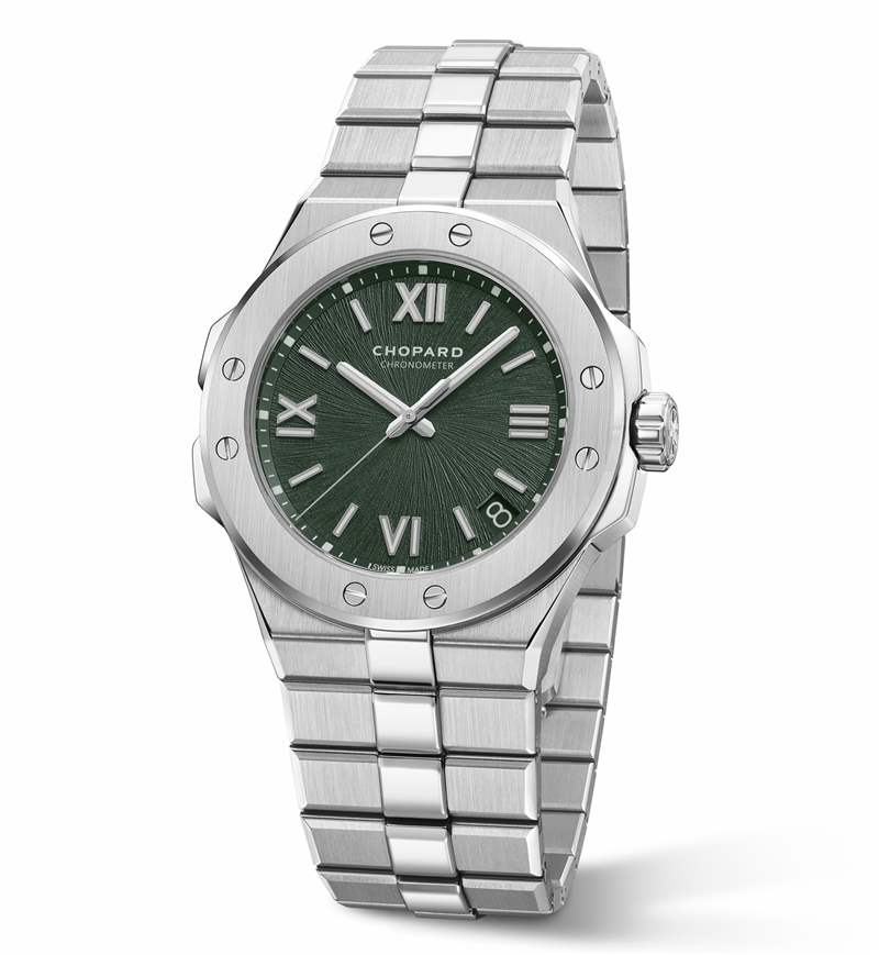 Chopard推出Alpine Eagle系列腕表新作：綠色表盤，33mm女士腕表-復(fù)刻表