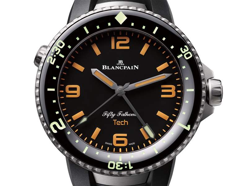 寶珀推出Fifty Fathoms 70th Anniversary Act 2 Tech Gombessa潛水腕表：3小時潛水計時-復刻表