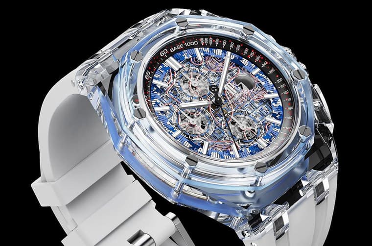 超吸睛!主打迷彩軍事風(fēng)的透明皇家橡樹離岸型計(jì)時(shí)碼表-復(fù)刻表