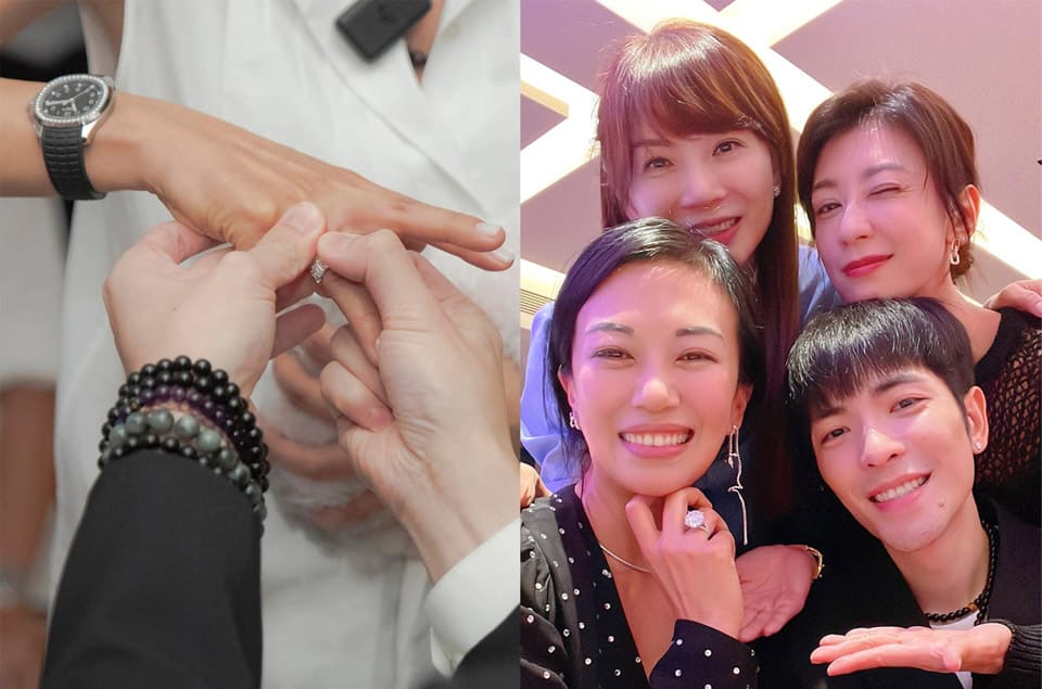 蕭敬騰向經紀人Summer求婚成功PP夯表、破億鉆戒真情露出-復刻表