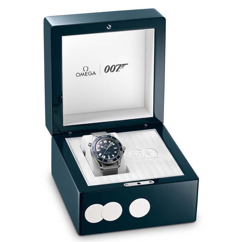 歐米茄推出2枚Seamaster Diver 300M 60 Years Of James Bond潛水腕表：007系列電影上映60周年-復(fù)刻表