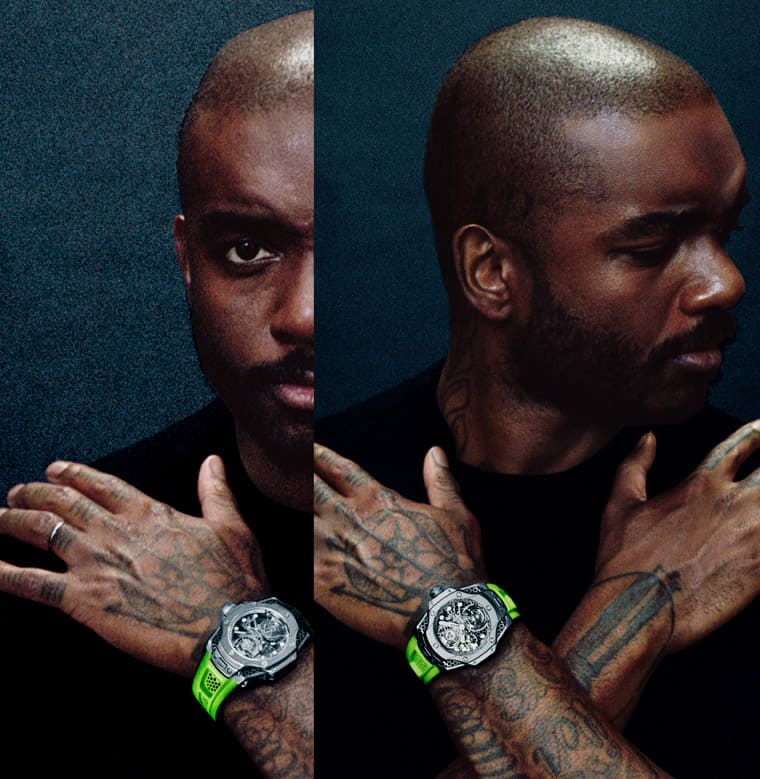 宇舶聯(lián)名設(shè)計師Samuel Ross「蜂窩」陀飛輪搭配極光綠簡直潮到爆-復(fù)刻表