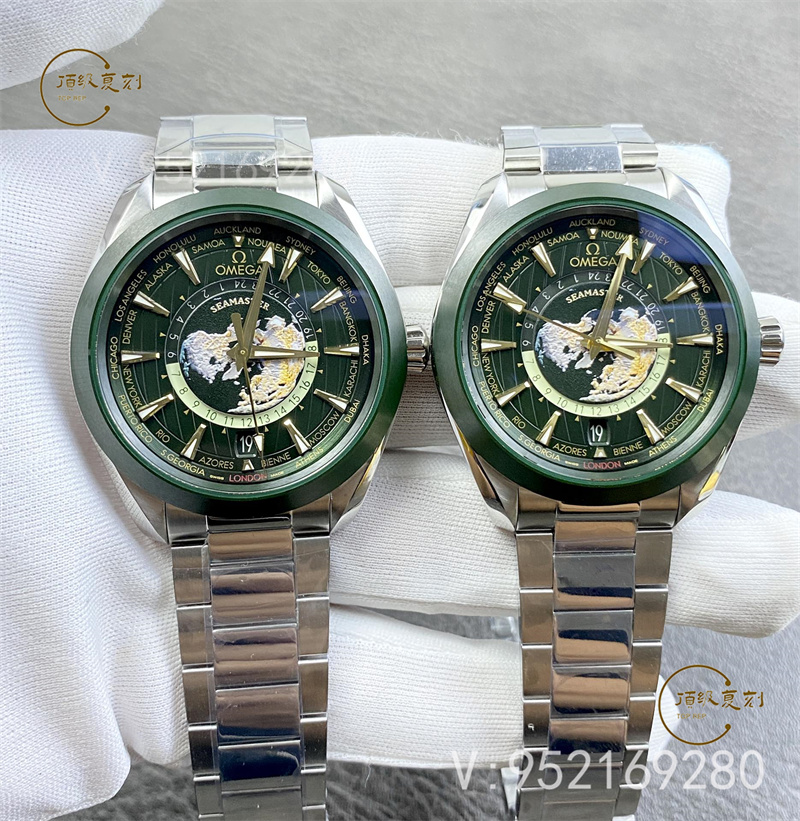 VS廠海馬綠盤世界時怎么樣,VS廠歐米茄世界時綠盤細節(jié)對版嗎-復刻表