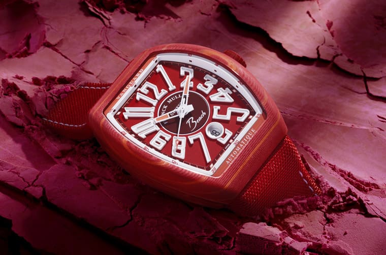 法蘭克穆勒Vanguard Beach彩色玻璃纖維表殼靈感與一個季節(jié)有關(guān)-復(fù)刻表