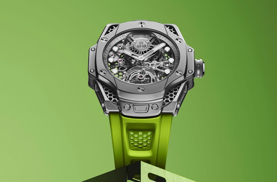 宇舶聯(lián)名設(shè)計師Samuel Ross「蜂窩」陀飛輪搭配極光綠簡直潮到爆-復(fù)刻表