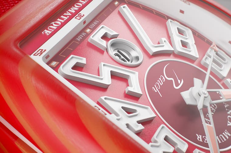 法蘭克穆勒Vanguard Beach彩色玻璃纖維表殼靈感與一個季節(jié)有關(guān)-復(fù)刻表