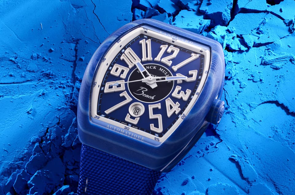 法蘭克穆勒Vanguard Beach彩色玻璃纖維表殼靈感與一個季節(jié)有關(guān)-復(fù)刻表