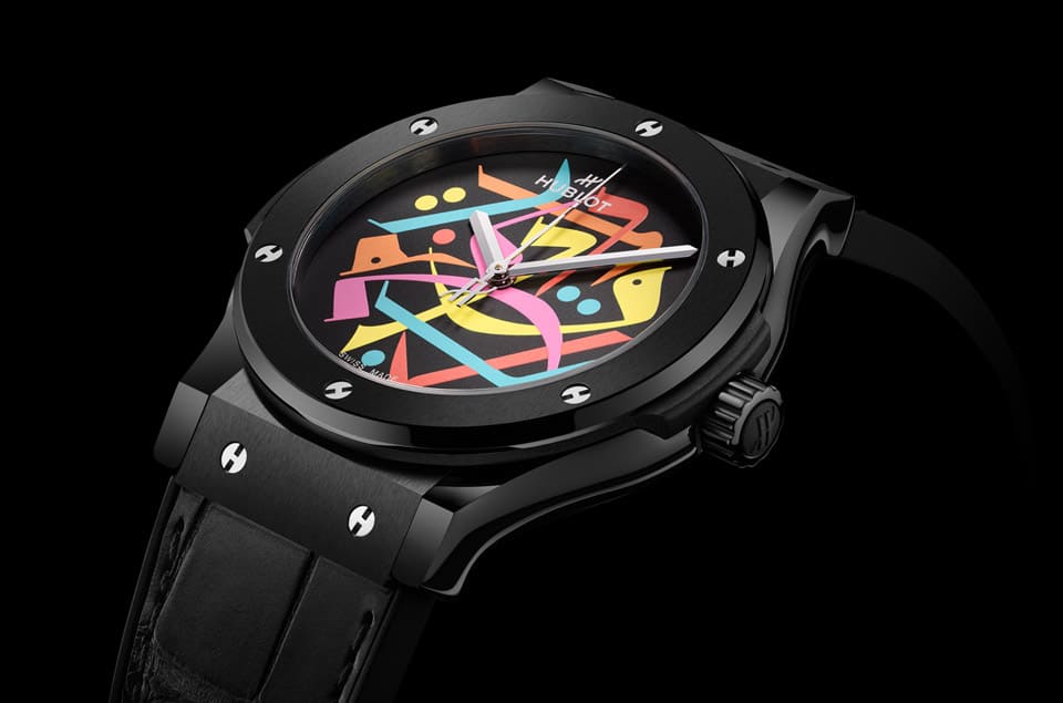 HUBLOT經(jīng)典融合黑陶瓷迪拜特別款 “鬼畫符” 有一個特殊含義-復刻表