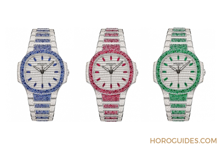 Ladies First！百達(dá)翡麗最新Aquanaut Luce「彩虹」三問表與Nautilus織紋復(fù)合表帶-復(fù)刻表