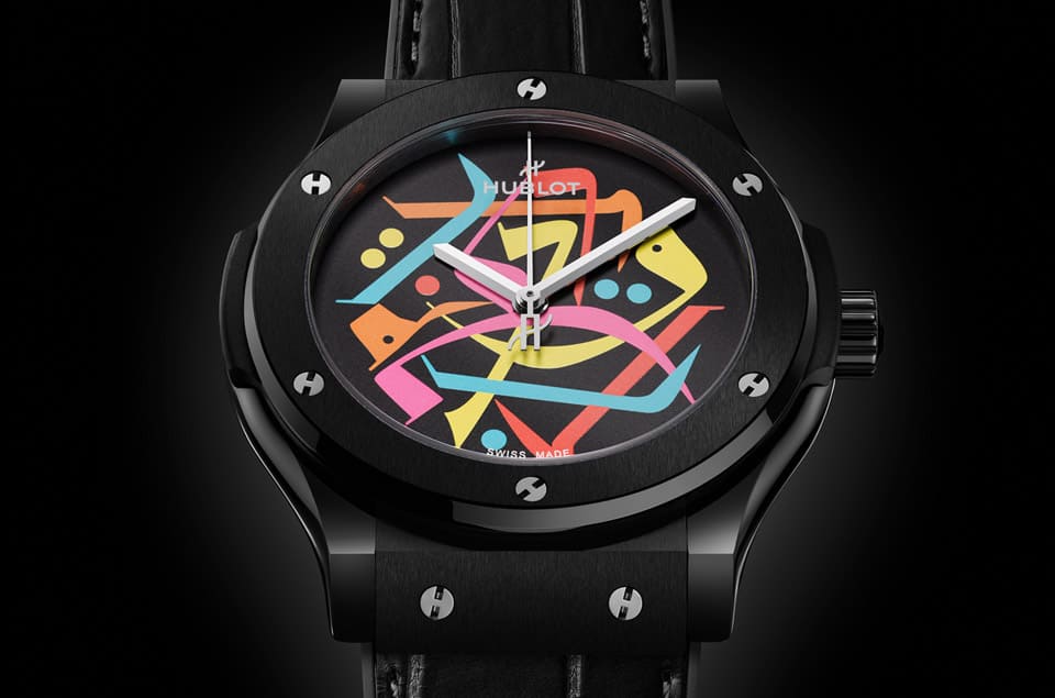 HUBLOT經(jīng)典融合黑陶瓷迪拜特別款 “鬼畫符” 有一個特殊含義-復刻表
