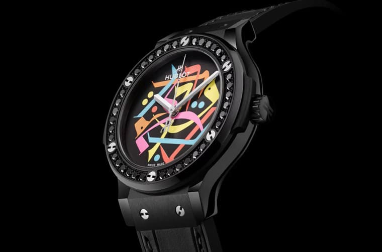 HUBLOT經(jīng)典融合黑陶瓷迪拜特別款 “鬼畫符” 有一個特殊含義-復刻表