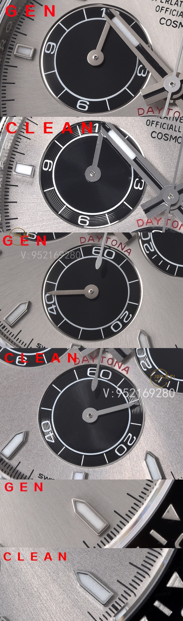 Clean廠C廠復刻新款勞力士4131機芯水泥灰迪M126519手表對比正品怎么樣-復刻表