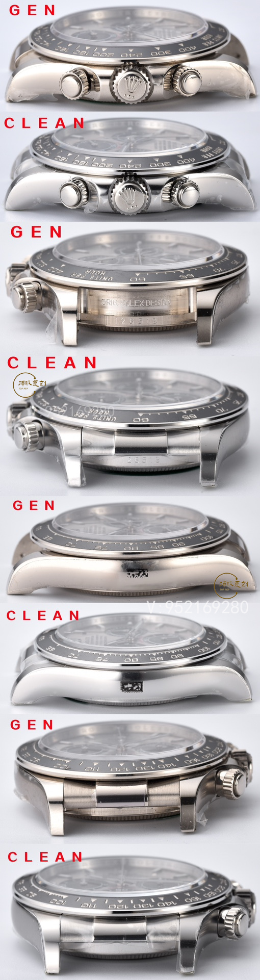 Clean廠C廠復刻新款勞力士4131機芯水泥灰迪M126519手表對比正品怎么樣-復刻表