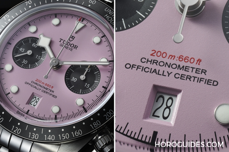 顛覆傳統(tǒng)的粉紅熊貓！帝舵表TUDOR發(fā)表Black Bay Chrono 'Pink'粉紅表盤計時碼表-復刻表