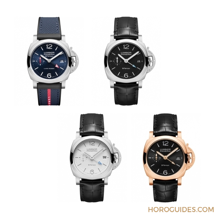 以Goldtech貴金屬材質(zhì)入作！ 沛納海Luminor Quaranta BiTempo腕表再添一延伸新作PAM01641-復(fù)刻表