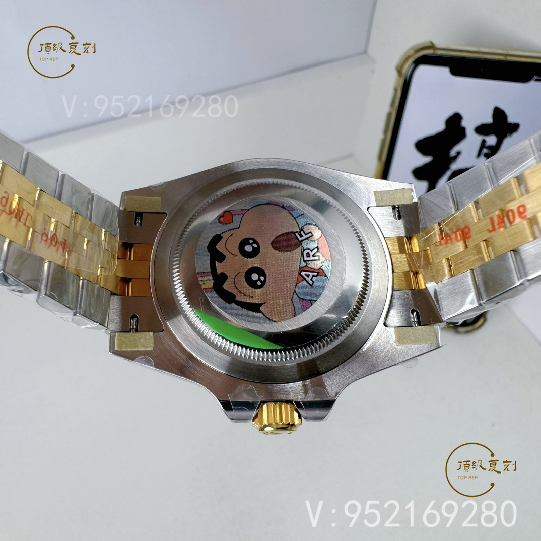 ARF廠新品勞力士配重版格林尼治間金皮蛋圈126713重量多少-復(fù)刻表