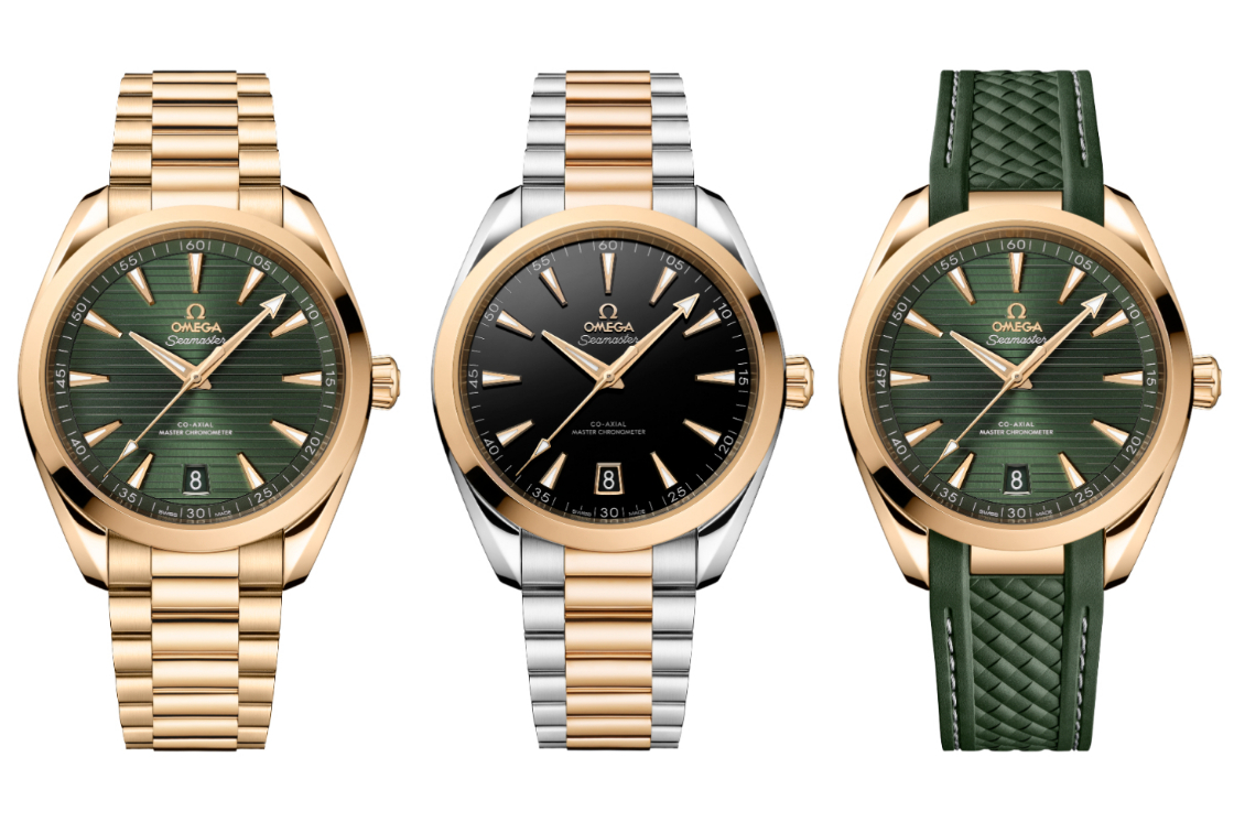 迷人月光金! OMEGA Seamaster Aqua Terra系列腕表推出18K Moonshine金及間金新作-復(fù)刻表
