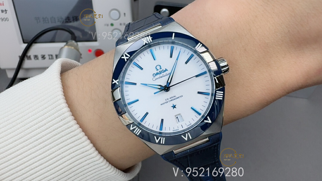VS廠歐米茄第五代星座藍圈白面腕表做工怎么樣-復刻表