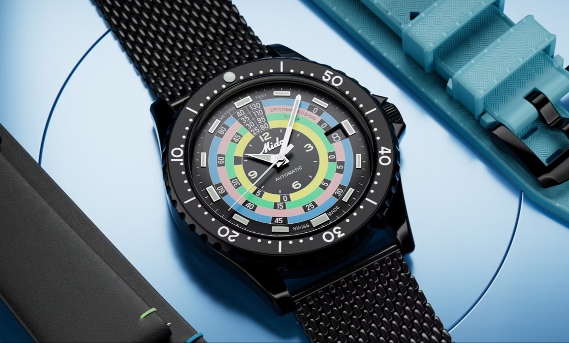 漆黑中的復古“彩虹圈”！ MIDO再度推出Ocean Star Decompression Timer 1961復刻限量版-復刻表