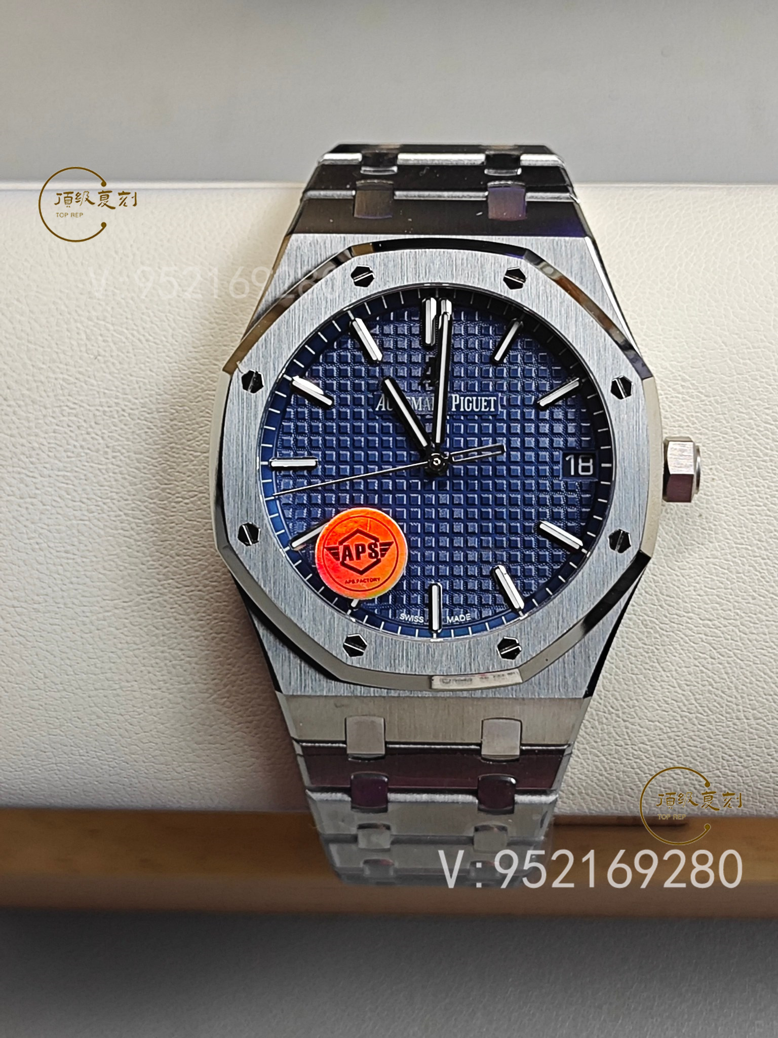 深入解析APS愛彼復(fù)刻表15500藍(lán)面版：4302一體機芯與原裝同步功能-復(fù)刻表