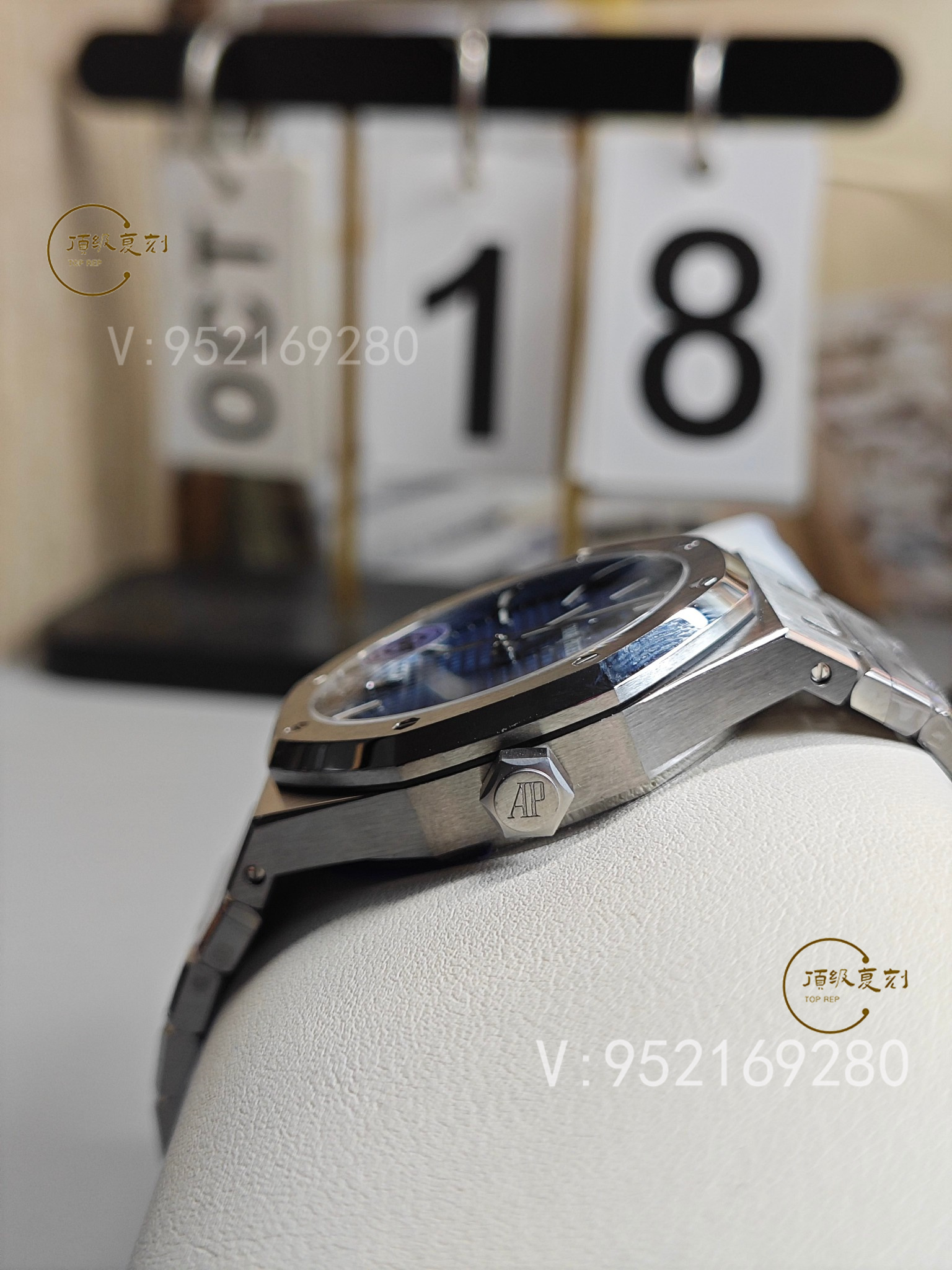 深入解析APS愛彼復(fù)刻表15500藍(lán)面版：4302一體機芯與原裝同步功能-復(fù)刻表