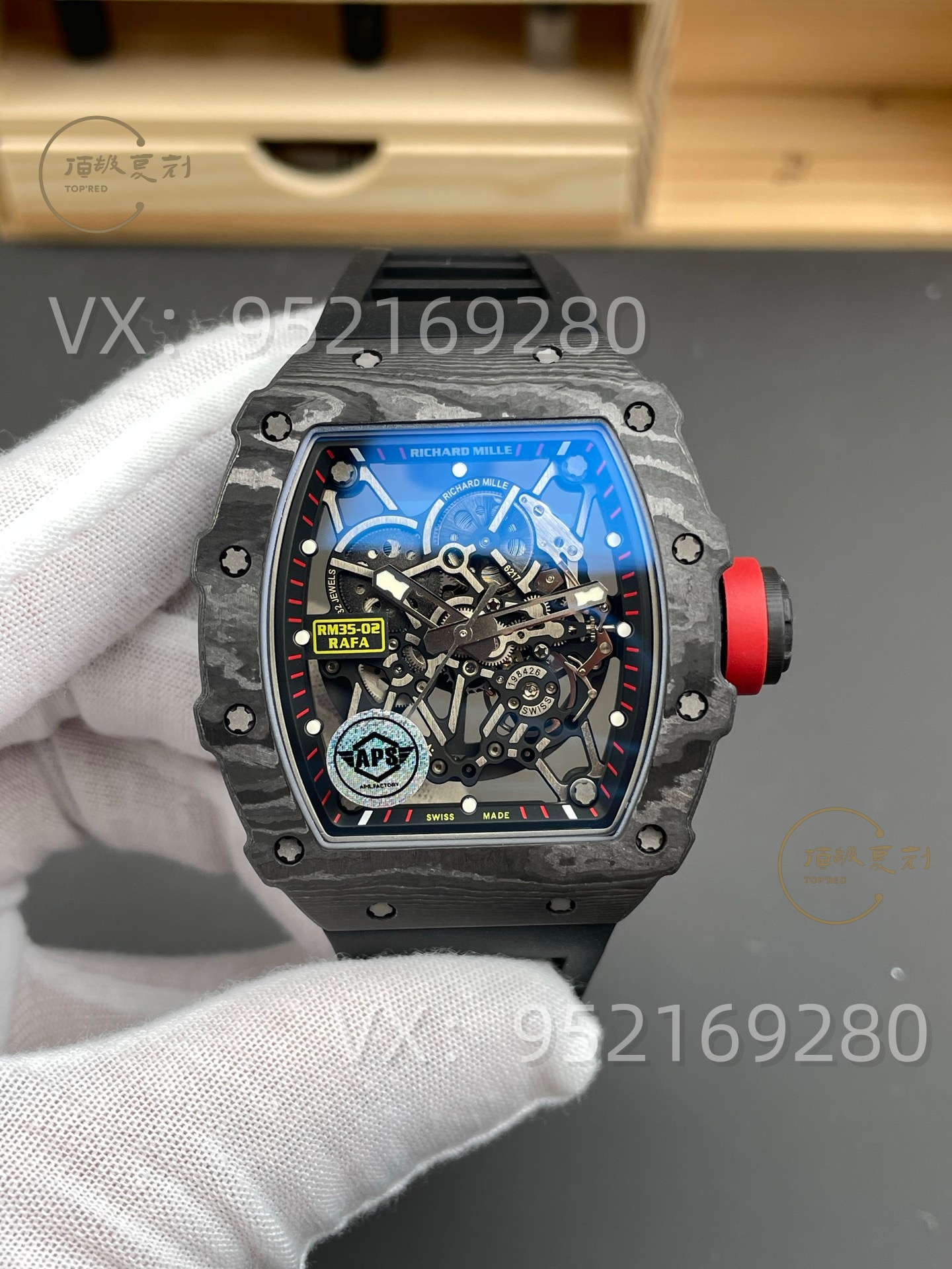 APS廠復刻理查德米勒RM32-02碳纖維腕表評測，丹東IMAL1一體機芯-復刻表